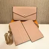 Top Original High Quality 3pcs set Louise Shoulder Bags Luxurys Designer Purse Woman Fashion Monogrames Multi Pochette Felicie Chain Crossbody Bag With Box DustBag