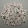 Mode pierre naturelle bonne qualité Quartz Rose pendentif colliers pour faire des bijoux charme Point pièces 24-50pcs lot entier 211263r