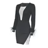 Wonmen Casual Dresses Ladies Dress Sexy Comfortable Tight Zip V Neck Home Housecoats Long Sleeve Zipper Front Robes LX