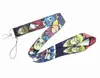 20 stücke Cartoon Japan Anime Neck Strap Lanyards Abzeichen Halter Seil Anhänger Schlüssel Kette Zubehör Neue Design junge mädchen Geschenke kleine Großhandel