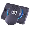 2021 DC12 24V 3.1A Panel Mount Dual USB Socket Charging Seat Bus Charger With LED Ring