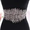 Wedding Sashes TopQueen Sh238-RG Ros Gold Belt Rhinestone för klänningar Skinny Bridal Waist Dresses Tillbehör