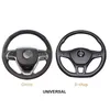 Bling Car Steering Wheel Cover Easy Install Vehicle Hubs Non Moving Steering Wheel Case For Polo E5 X45 J220808