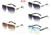 415 Top quality sunglasses polarized Glass lens classical designer for womens pilot Metal frame brand sunglass men women Holiday fashion sun glasses 5 color
