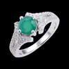 Beldan Jewelry Wholale 925 Sterling Sier Classic Ring Natural Gemstone Fine Jewelry Rings Women