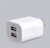 Chargeurs de voyage double USB AU US EU UK Plug 2A Adaptateur secteur domestique 2 ports Charge rapide rapide pour iPhone 7 8 X 11 12 Samsung HUAWEI Xiaomi LG HTC OPPO Sony Chargeur mural