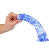 NXY Giocattoli anali Porcellana blu e bianca Gel di silice liquido super morbido Imitazione del pene Dispositivo di masturbazione femminile che indossa prodotti per adulti artificiali 0314