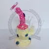 New Arrival hookahs Glass bongs with 5 arms chamber recycler perc water pipe dab rig shisha hookah 14mm joint