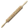 NewEaster Embossed Rolling Pin Engraved Carved Wood Baking Cookies Biscuit Fondant Cake Dough Roller Flower Easter Rabbit Egg EWA3590