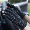 Cinq doigts gants femme été crème solaire coton soleil conduite cyclisme mitaines femmes fleurs demi-doigt extensible mince anti-dérapant gant