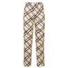 Vintage Checkered Print Long Trousers Ladies Designer High Waisted Pants Capris Casual Skinny Jogger Streetwear For Women 2021 Women's &