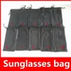 Black Bags Sunglasses Bags Brand Sun glasses Accessories 10 styles Options luxury Suit For Normal Size MOQ=20pcs