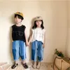 夏の到着の女の子ファッションコットンベストキッズ韓国のデスの子供210528
