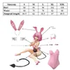 ROLECOS To Love Ru Momo Costume Cosplay Bunny Girl Tuta sexy Belia Deviluke Donna Pagliaccetto rosa Halloween Y0913