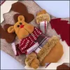 Decorations Festive & Garden 1Pcs Santa Stocking Socks Christmas Candy Gift Bags For Home Xmas Tree Decoration Hanging Ornament Festival Par