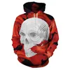 New Mens Women Designers Hoodies Fashion sweatshirt Man Long Sleeve Men s Womens Red skull Clothing B101-235