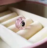 2 SZTUK 925 Sterling Silver Wrube Pink Mushing Fizzle Murano Szklane Koraliki Fit Pandora Charm Bransoletki Naszyjniki