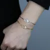 100% 925 pulseira de prata esterlina fina jewlery 2022 novo simples menina original mulheres mulheres cadeia de clipe CZ fecho de lagosta encanto bracelete
