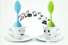 Different Colors Tea Tools Silicone Stainless Steel Cute Leaf Teas Strainer Herbal Spice Infuser Filter leakage RH3512