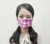 Nouveau masque d'impression de flocon de neige à trois couches jetable anti-poussière adulte combinaison tissu non tissé masques en tissu soufflé à l'état fondu