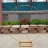 Dekoracja imprezy Wedding Count Stand Props Circular Hoop Arch Brilday Iron Bariage Decor Metal Flower Balloon Frame4427999