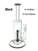 Verre Hookah Bongs Pipes Rig Hauteur: 12,5 pouces Stright avec bol de 19 mm 800G / PC GB051