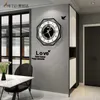 Meisd Polygon Wall Clock Creative Design moderne Montre Mur Noir Suspendu Horloge Home Decor Salon Cuisine Chambre 210930