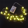 Strängar 2m 20 LED-sträng ljus tecknad design Flamingo Cactus Heart Star Shape Fairy Lights för hem Sovrum Party Decorations