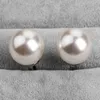 Vintage Beads Abotoaduras para Homens Rodada Branco Imitação Pearl Cuff Link Mulheres Terno Conciso Negócios Bruxamento Partido de Casamento CuFlink G1126