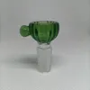 Kolorowa przezroczba szklana miska 14 mm 18 mm samca kawałki uchwytu Hookah kryształowy układ lejkowy Downstem Akcesoria palenie