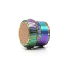 4 Layer Zinc Alloy Tobacco Sharpstone Smoking Grinder Rainbow Metal Drum Herb 63mm Diameter Grinders For Smoke