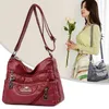 Высококачественные мягкие кожаные роскошные кошельки и сумки женские сумки дизайнер многокарманский кровавый плечо для SAC 220119