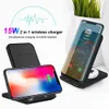 2 in 1 Wireless Charging Stand 15W Dual Coil Qi Fast Charger Dock for iPhone 11 XS XR X 8 Plus Airpods Pro Support Samsung S20 S10 Buds