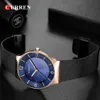 Мужские часы Curren Лучшие бренд Роскошные моды бизнес кварцевые мужские наручные часы стальные полосы водонепроницаемые часы Horloges Mannens Saat Q0524