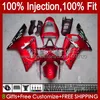 Kawasaki Ninja ZX-636 ZX600 ZX 6R 6 R 600 CC 03-04 Body 8 No.122 ZX 636 600 CC ZX 6 R 03 04 ZX600C ZX636 ZX-6R 2004 2004 2004フェアリングOEM Bodywork金属赤ストック