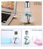 Mini ampoules Humidificateur USB avec lampe à changement de couleur multicolore Ampoule colorée paysage veilleuses Humidificateurs de bouteilles Diffuseur d'air Purificateur d'arôme