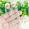 Glass Bottles with Cork 18ml Cute Tiny Jars Supplies for Wedding Gift Party Decorations 100pcsgood qty