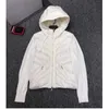 Women Fashion Hooded Down Jackets Knitted Sweater and 90% White Duck Patchwork Spring Coats Casual Outerwear 211018