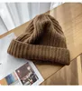 Beanie/Skull Caps 2022 Slouchy Skullies Cappello di lana Inverno da donna lavorato a maglia caldo nero Cappuccio senza tesa