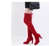 Fashion Women's Thigh-High Boots High Heels Zipper Thin Straps Over The Knee Long Boots Shoes