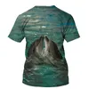 Men's T-Shirts 3D Marine Fish Print T-shirt Men 2021 Summer O Neck Short Sleeve Tees Tops Fashion Style Male Clothes Daily Casual