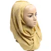 Einfarbige Hijab-Schals aus Baumwolle, Porzellanschal, modische lange Pashmina-Turbane im neuen Stil, 180 x 85 cm