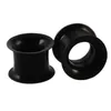 Plugs Tunnels Körperschmuck Mix 4-25 mm Sile Double Flare Flesh Tunnel Ohrstöpsel 96 Stück schwarze Farbe Drop Lieferung 2021 F2Upe