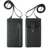 New Mobile Phone Bag Ladies Multifunctional Crossbody Vertical Retro Euro Mini Shoulder Crocodile Pattern Coin Purse