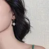 Boucles d'oreilles asymétriques en strass pour femmes, en alliage, tendance, cadeau de fête, bijoux à la mode