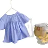 Vêtements pour enfants chemise de poupée d'été petit T-filles à manches courtes pour enfants P4236 210622