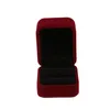 Jewelry Pouches, Bags Classic Velvet Engagement Ring Box (Dark Red)