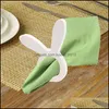 bunny napkin rings