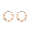 Love Single Earring for Women Ladies Hoop Huggie Stud Маркировка винта Титановая сталь 316L Известный бренд Дизайнер ювелирных изделий с надписью