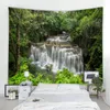 Arazzi Mandala Wall Hanging Beautiful Waterfall Landscape Stampa Grande arazzo Hippie Bohemian